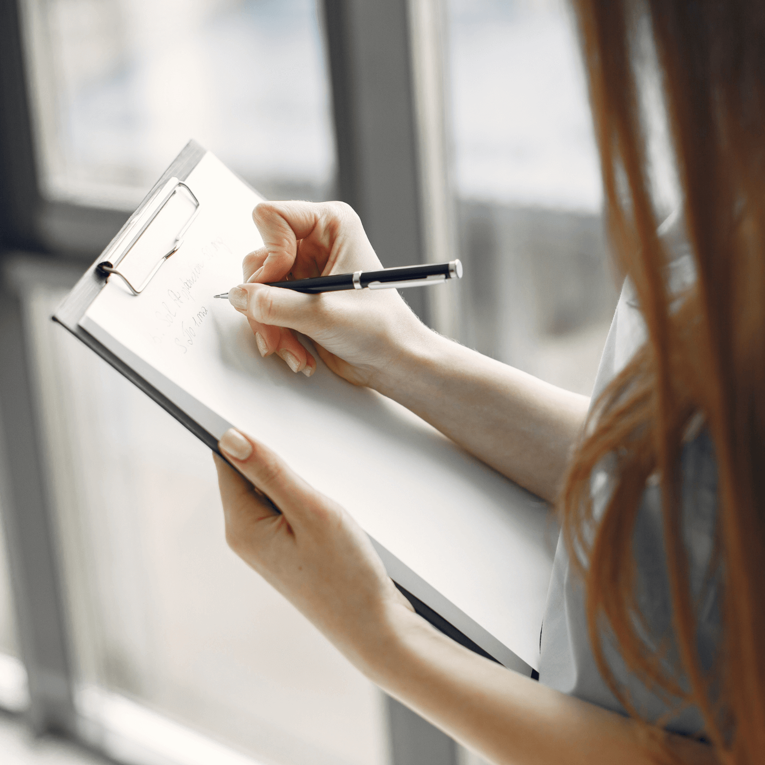 Mãos de uma mulher verificando os impactos da falta de conformidade com as listas de produtos controlados pela Polícia Federal